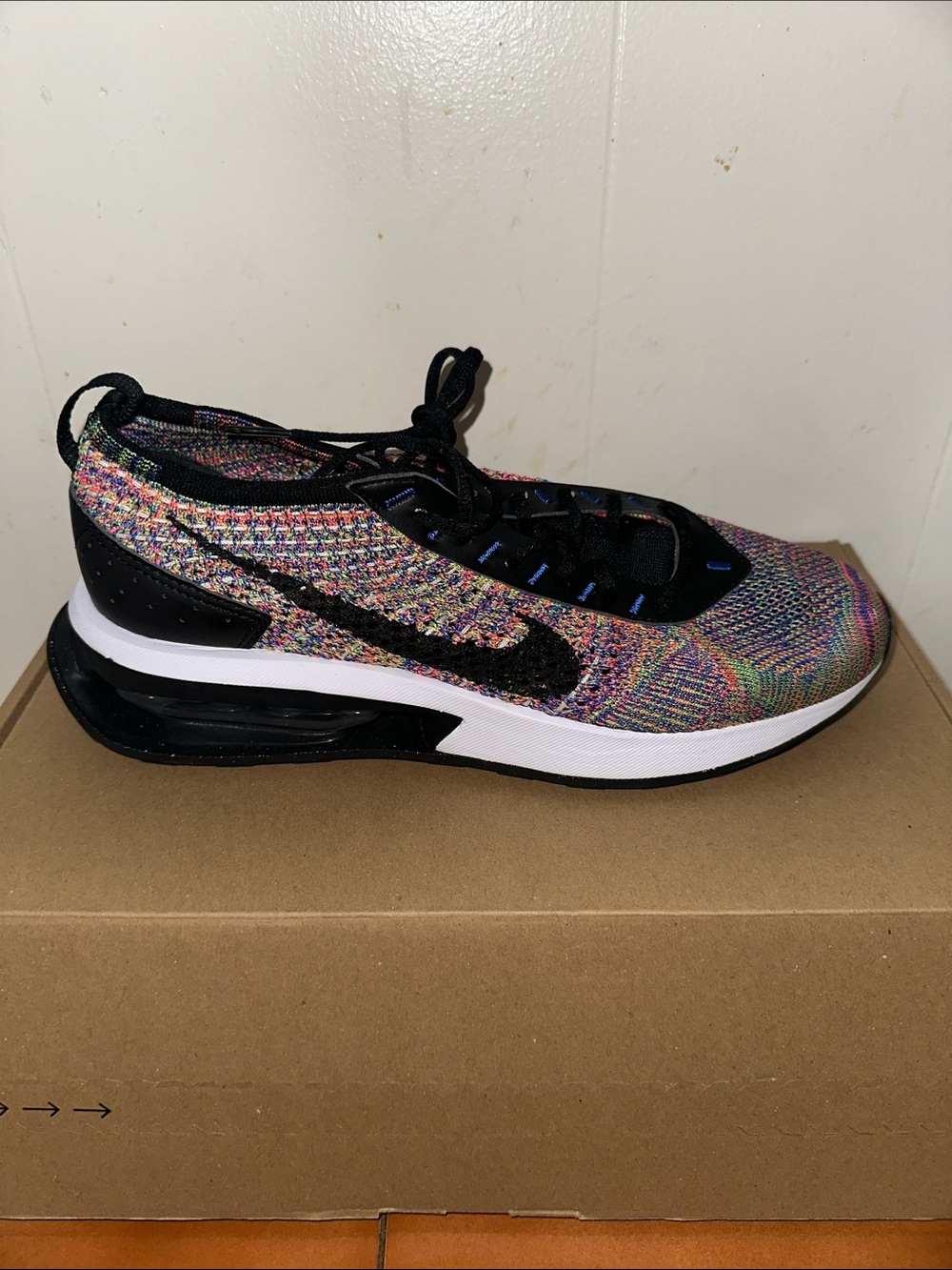 Nike Women's Multicolor Flyknit Sneaker with Black Accents